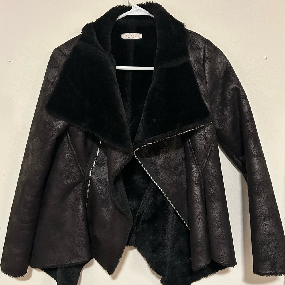 Brioni Black Shearling Jacket